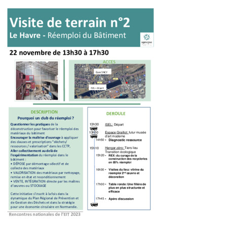 RNEIT 2023 - Fiches visites N°2 - Le Havre BTP et réemploi