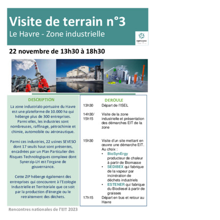 RNEIT 2023 - Fiches visites N°3 - SynerZIP du Havre